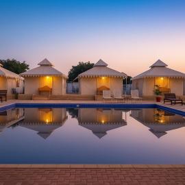 Sunrise Resort With Pool Luxurious Camp in Jaislamer