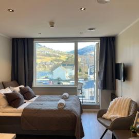 Luxury Balcony River View apt - Heart of Voss