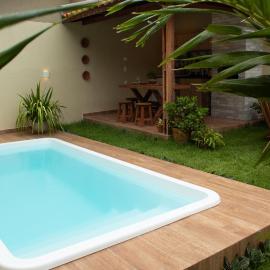 Casa em Mundaú ar-condicionado piscina deck