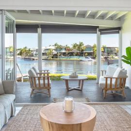 Stunning coastal townhouse with waterfront views