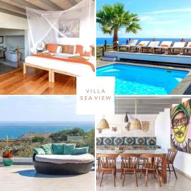 Sea View Villa mit 5 Schlafzimmern, Heated Pool, PS4, Fitnessraum