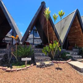 Hastinapura Romantic A-Frame Cabin with Jacuzzi