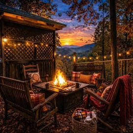 Pet Friendly, Chained in Yard, King Beds, VIEWS, Fire Pit, Spa, Private, Easy Roads, хотел в Сивиървил