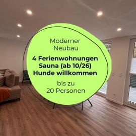 Quartier Vierwald | 4 Fewos | Sauna (Okt. 26) | Hunde willkommen