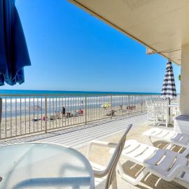 Oceanfront 2BR - Private Patio - Steps to Beach