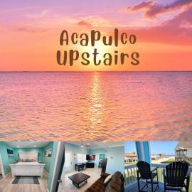 Acapulco - Upstairs Beachview Beauty 50 steps to a private beach! BYOT, hotel in Galveston