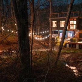 Unique Container Retreat with Creek Villa