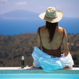 Vrachos Nature Lodges PRINOS 3, Private pool，聖加利尼的飯店