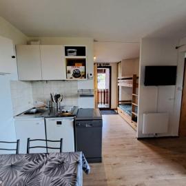 Bernex, appartement T2 pied des pistes, balcon, parking