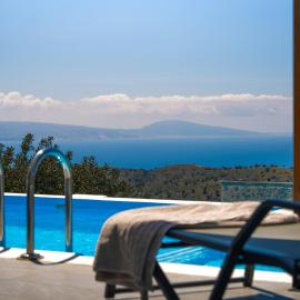Vrachos Nature Lodges Thyme 1, Private pool，聖加利尼的飯店