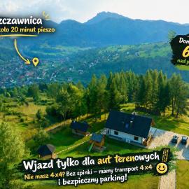!! Dom nad Chmurami w Pieninach - BALIA & SAUNA - Piękny Widok na SZCZAWNICĘ !!