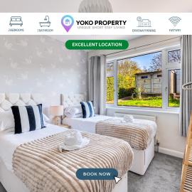 Charming Detached Bungalow - Close to Town Centre - Driveway Parking, Self-Check-In, Fast WiFi and Garden by Yoko Property