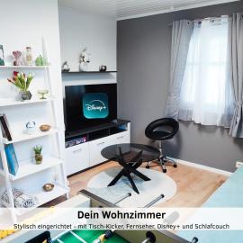 Zossen में, होटल GlanzExperts Auszeit bei Berlin Balkon Kicker & DisneyPlus