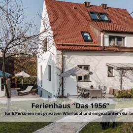 Ferienhaus Landshut- "Das 1956" mit eingezäuntem Garten & Whirlpool und Kamin, hotel in Landshut
