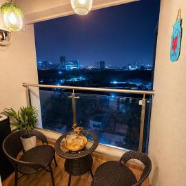 Cozy Sunset View Studio with Balcony New Kalyani Nagar Pune