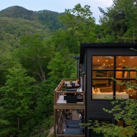 Stunning Views! New Cabin with Indoor Pool & Hot Tub