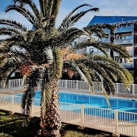 TRES BEAU STUDIO CABINE 28m2 DANS RESIDENCE DE STANDING AVEC PISCINE, hotel in Le Lavandou