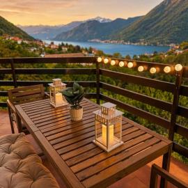 The Terrace Overlooking Lake Como