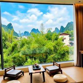 Yangshuo Qinglan Zhuyuan Hotel--Yangshuo Railway Station Free Pick Up, hotel Kujlinban