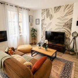 Maison cosy en plein centre de 7 personnes et 1 bébé avec patio