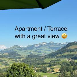Appenzellerland, 2 Zimmer Ferienwohnung mit Aussicht, viešbutis mieste Haslen