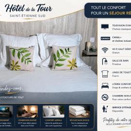HOTEL De La Tour Saint Etienne SUD, ξενοδοχείο σε Le Chambon-Feugerolles