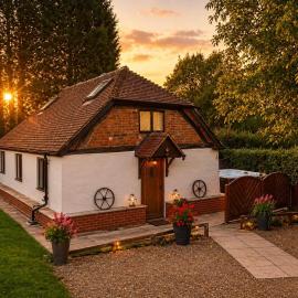 Romeo Cottage - Sleeps 4 - Open Plan Barn - Private Hot Tub & Garden
