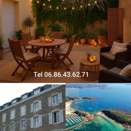 TY SAM Bretagne - Bel appartement maison RDC Terrasse T3-T4 proche plages et commerces, hotel in Trébeurden