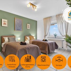 4 Schlafzimmer - 7 Betten, Parkplatz, Terasse, WLAN, Hotel in Borken