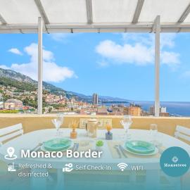 Vue mer et Principauté - Unique avec terrasse - GA