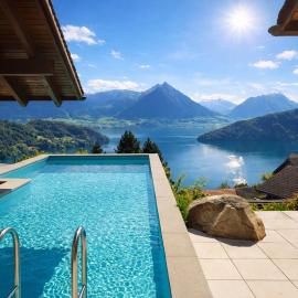 A&Y Panorama Poolhouse - Hot Tub Lake Lucerne, hotel en Vitznau