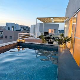 Luxury Penthouse with Pool & Terrace for 6 Guests