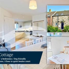 Anchor Cottage - Part of the The Bay Filey Holiday Village with pool, gym and direct beach access, pub, restaurant, tennis and meadows walks