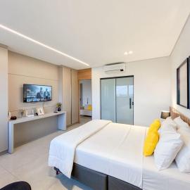 Flat de Luxo com Quarto Privativo 22º Andar no Vertigo, hotel in Campo Grande