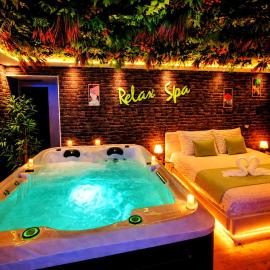 RELAX SPA-4 Pers-Jacuzzi-Parking-Jardin-Clim-Colmar, hotel a Muntzenheim