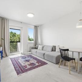 Sunny minimalist flat with balcony