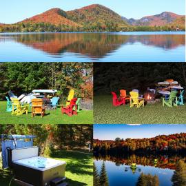Chalet-Spa-lake access Lac-Superieur-close to Mont-Tremblant ski resort