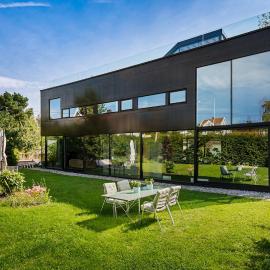 Stylish industrial house with Nordic interior