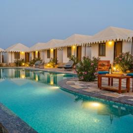 Style Desert Camp With Swimming Pool