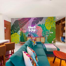 3 Bedroom Jungle Vibes Condo in Akumal Beach Access Rooftop Pools, hôtel à Akumal