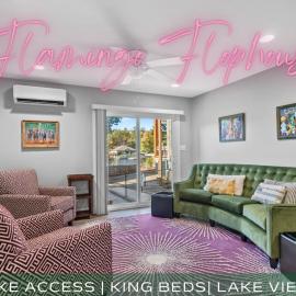 FlamingoSam's King Beds Hot Tub Lake Access, Hotel in Hot Springs