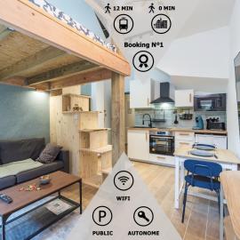 Guingamp में, होटल Le Loft cosy avec mezzanine Centre Guingamp