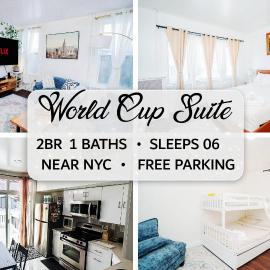 Stylish Bright Stay with Free Parking 15 Min to NYC