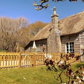 Music Room - traditional Purbeck Thatch Cottage