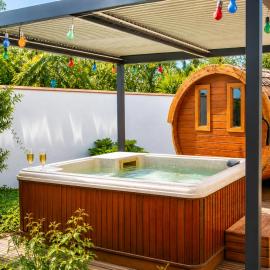 Villa avec jacuzzi, sauna et piscine privée proche plage