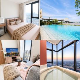 Luxury Riverside Condo with riverside pool, Hotel in Bangkok