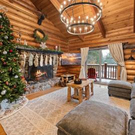 Modern Log Home-Walk2Slopes&Trails-Spa-Arcade-EVch
