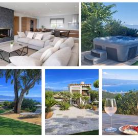 Grande villa avec magnifique vue mer et véhicules