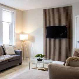 3 Bed Flat Kelpies and Falkirk Wheel with Parking