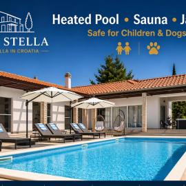 Luxury villa near Šibenik with heated pool, jacuzzi & sauna, hotel in Šibenik
